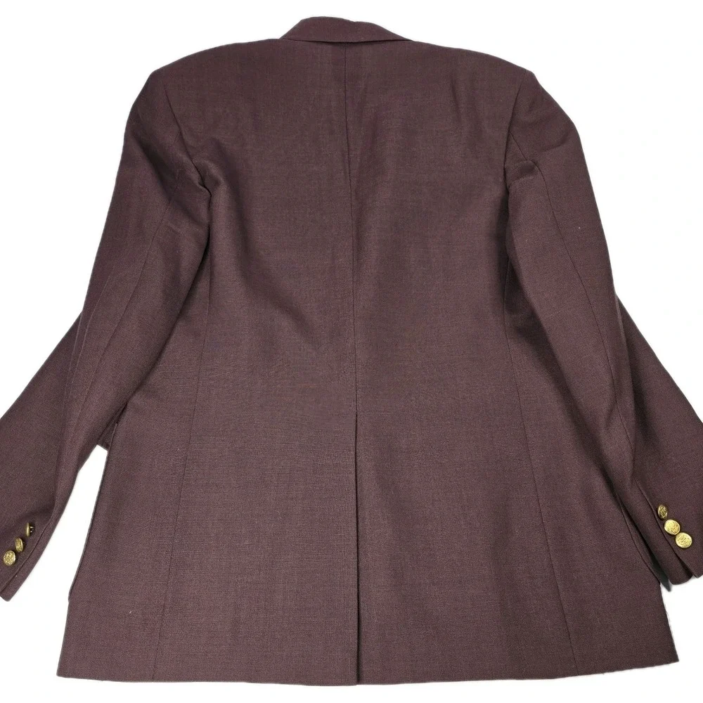 VINTAGE ADAMS ROW Mens 44L Red Gold Button Blazer Sport‎ Coat Suit Jacket